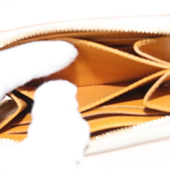 LOUIS VUITTON Monogram Monopanam Zippy Coin Purse Beige M82691 LV Auth 115227M - Picture 14 of 16